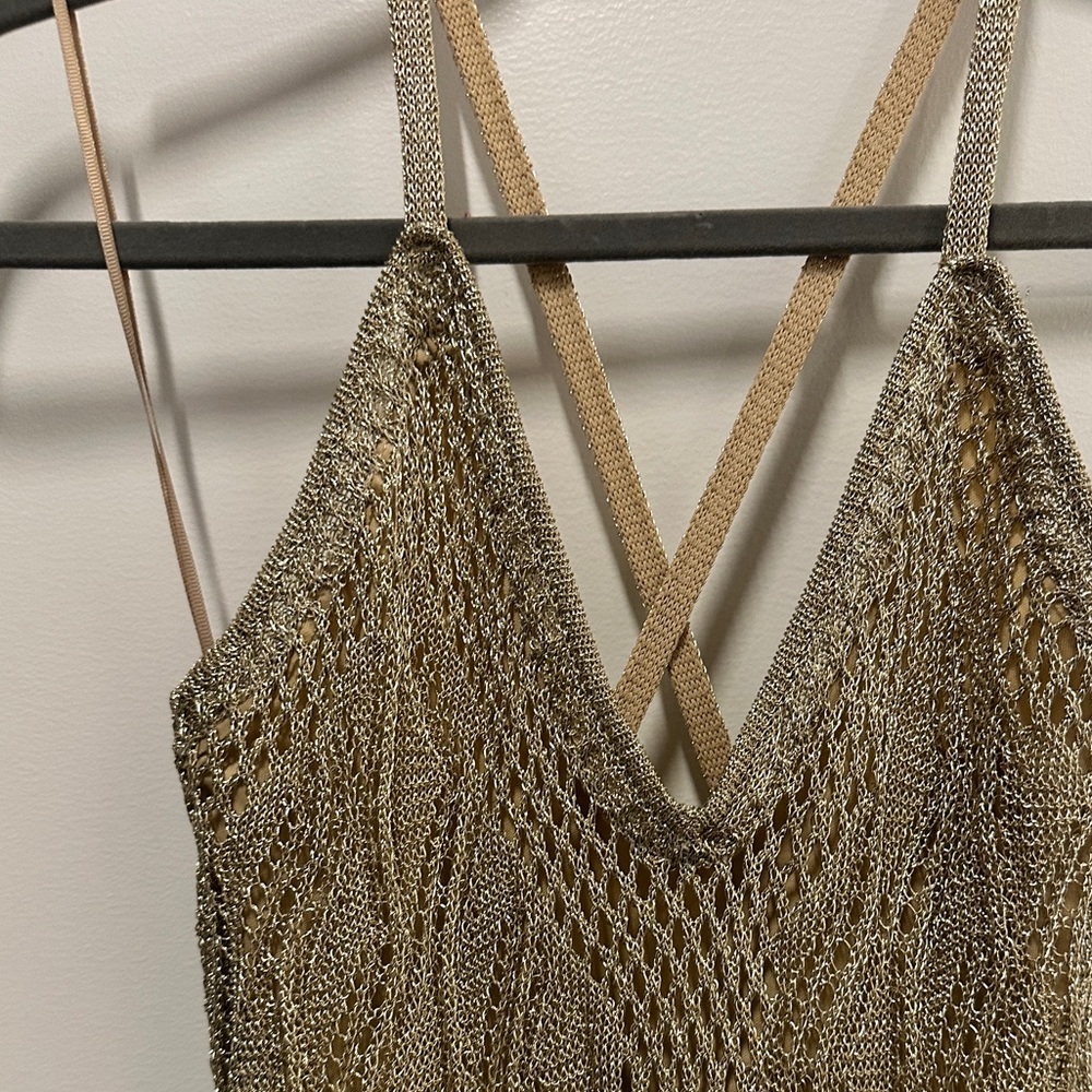 Shimmery Zara Midi Knit Dress